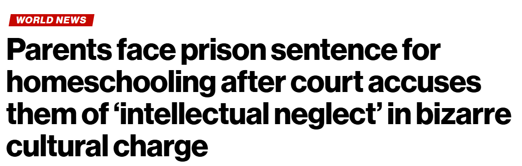 Report: Brazilian parents sentenced to prison for homeschooling