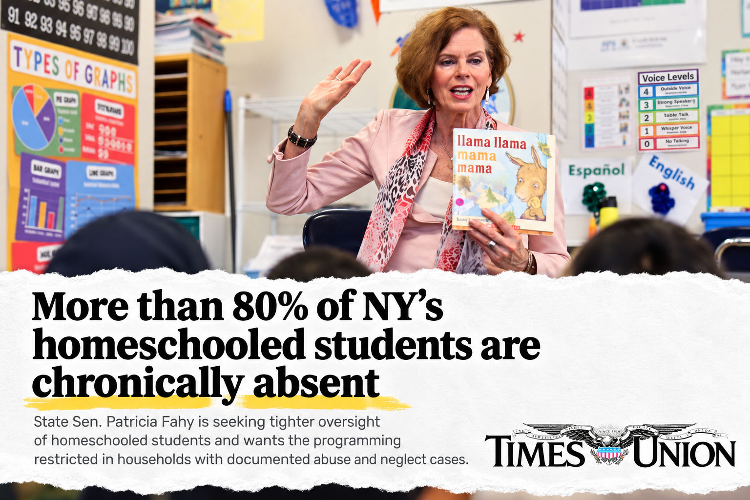 Times Union report on Sen. Patricia Fahy and homeschool absence data